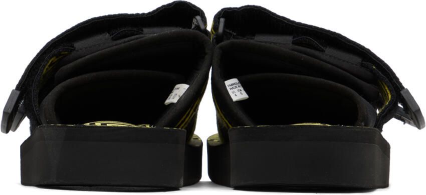 Suicoke Black & Yellow MOTO-JC01 Sandals