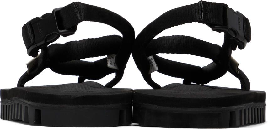 Suicoke Black Gut Flip Flops