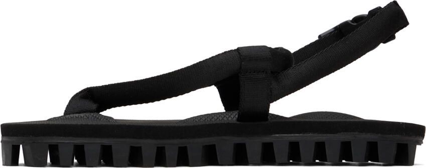 Suicoke Black Gut Flip Flops - Picture 3