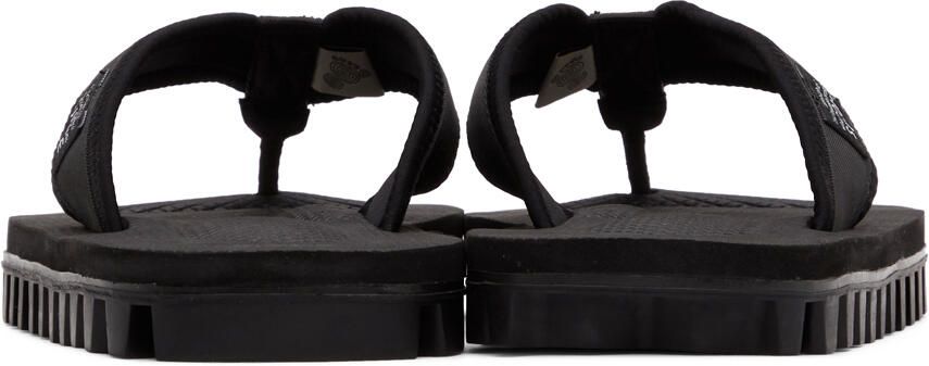 Suicoke Black Jono Flip Flops