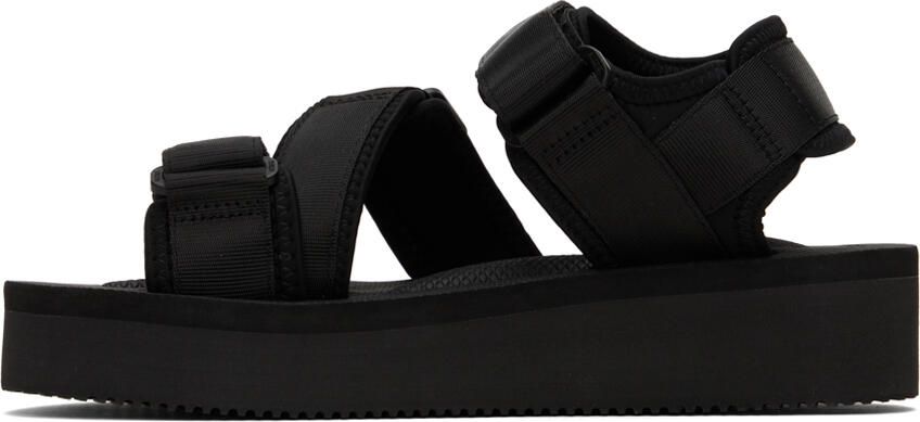 Suicoke Black KISEE-PO Sandals - Picture 3