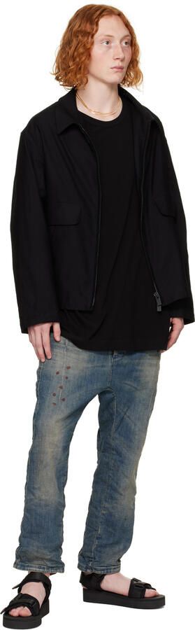 Suicoke Black KISEE-PO Sandals - Picture 4