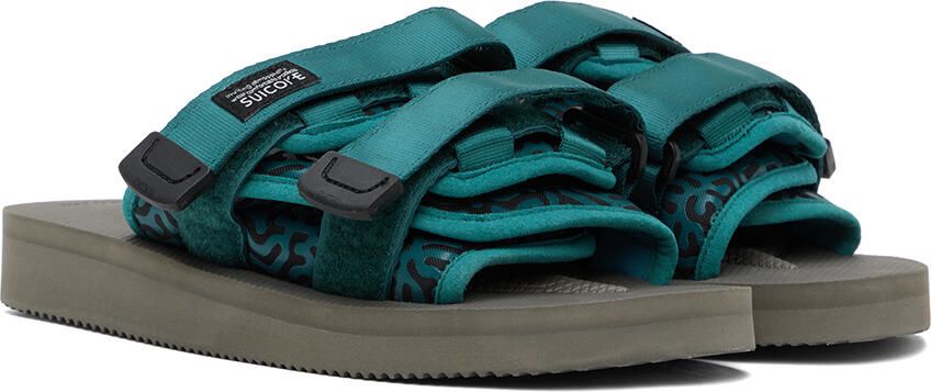 Suicoke Blue & Gray MOTO-Cab Sandals - Picture 2