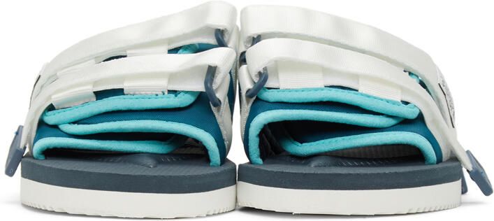 Suicoke Blue & White MOTO-CAB Sandals - Picture 4