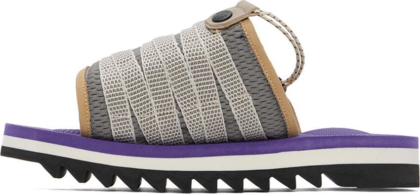 Suicoke Brown & Purple DAO-2ab Sandals - Picture 3