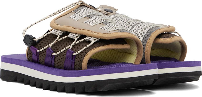 Suicoke Brown & Purple DAO-2ab Sandals - Picture 2