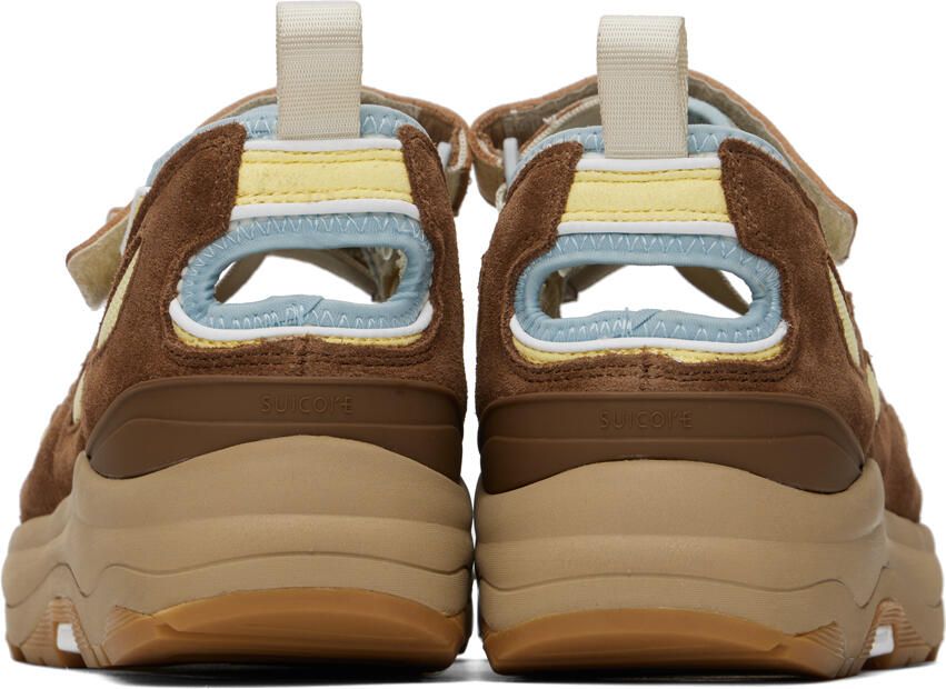 Suicoke Brown & Yellow AKK-ab Sneakers