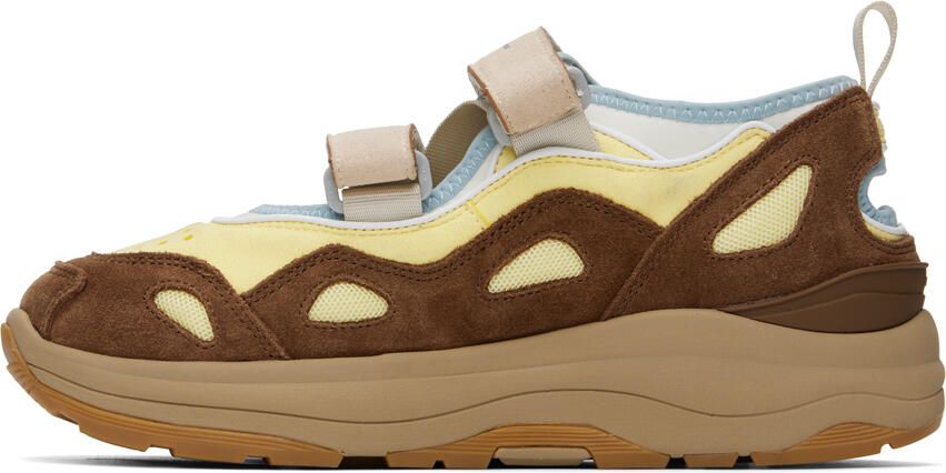 Suicoke Brown & Yellow AKK-ab Sneakers - Picture 3