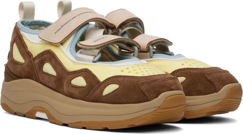 Suicoke Brown & Yellow AKK-ab Sneakers - Picture 2
