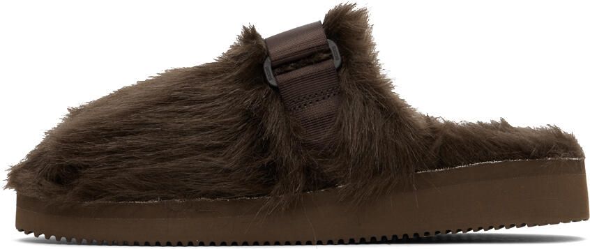 Suicoke Brown ZAVO-2EU Slippers - Picture 3