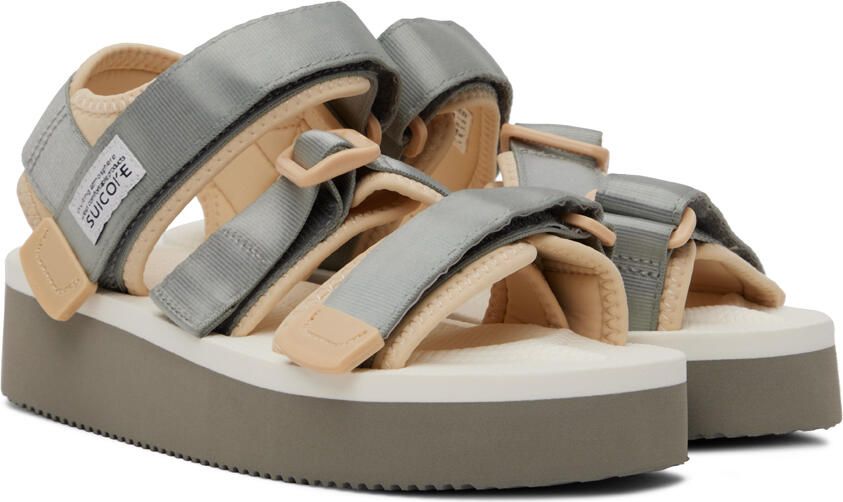 Suicoke Gray & Beige KISEE-PO Sandals - Picture 2