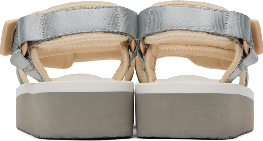 Suicoke Gray & White CEL-PO Sandals - Picture 4
