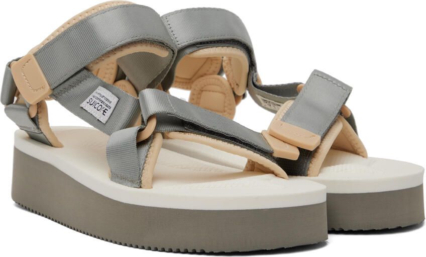 Suicoke Gray & White DEPA-2PO Sandals - Picture 2