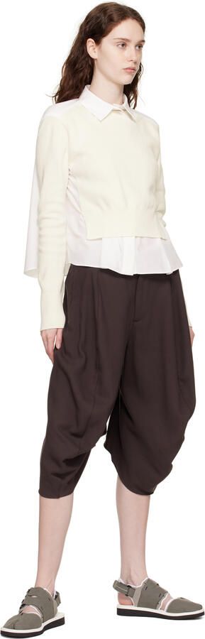 Suicoke Gray & White HAKU-ab Sandals - Picture 4