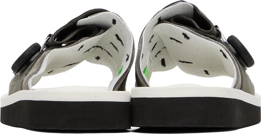 Suicoke Gray & White LETA-ab Sandals - Picture 4