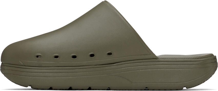 Suicoke Khaki Polk Slippers - Picture 3