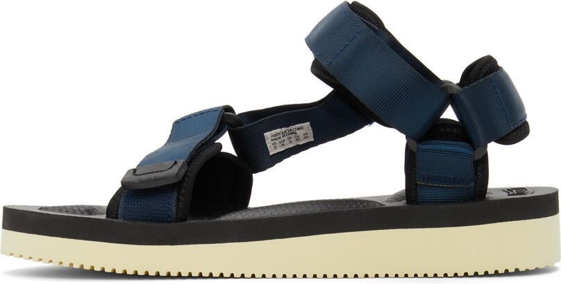 Suicoke Navy & Black DEPA-V2 Sandals