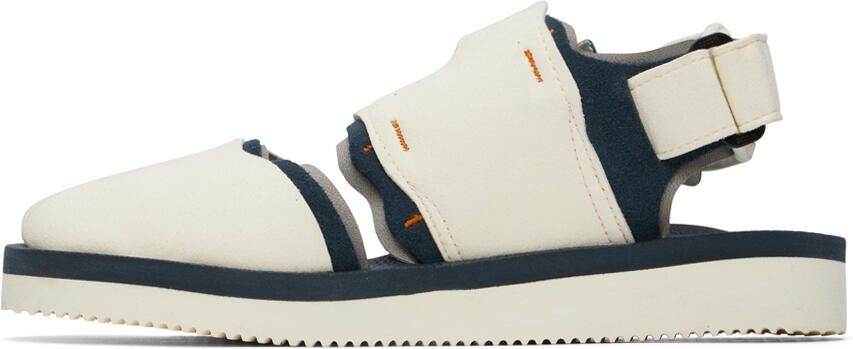 Suicoke Navy & Off-White HAKU-ab Sandals - Picture 4