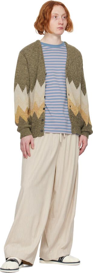 Suicoke Navy & Off-White HAKU-ab Sandals - Picture 5