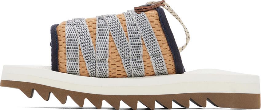 Suicoke Navy & White OG-195-2ab Sandals - Picture 3