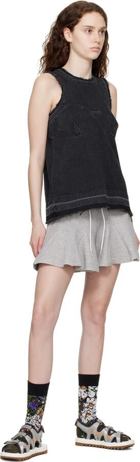 Suicoke Navy & White Zip-AB Sandals - Picture 4