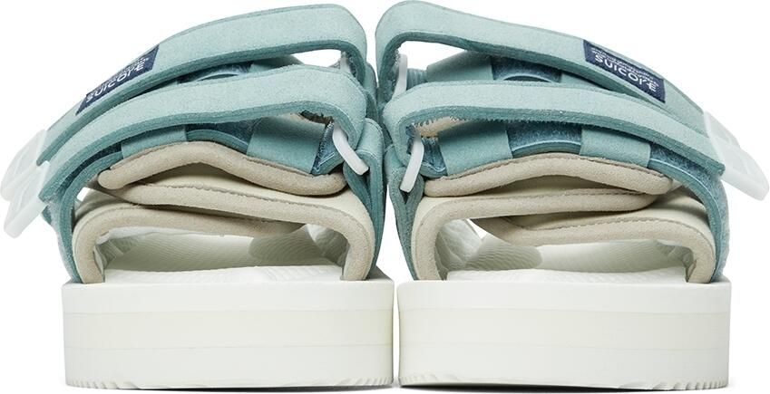 Suicoke Off-White & Blue MOTO-PO Sandals - Picture 3