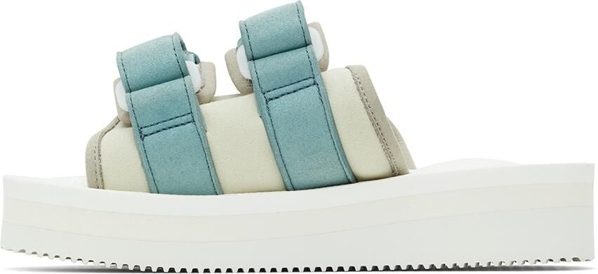 Suicoke Off-White & Blue MOTO-PO Sandals - Picture 4