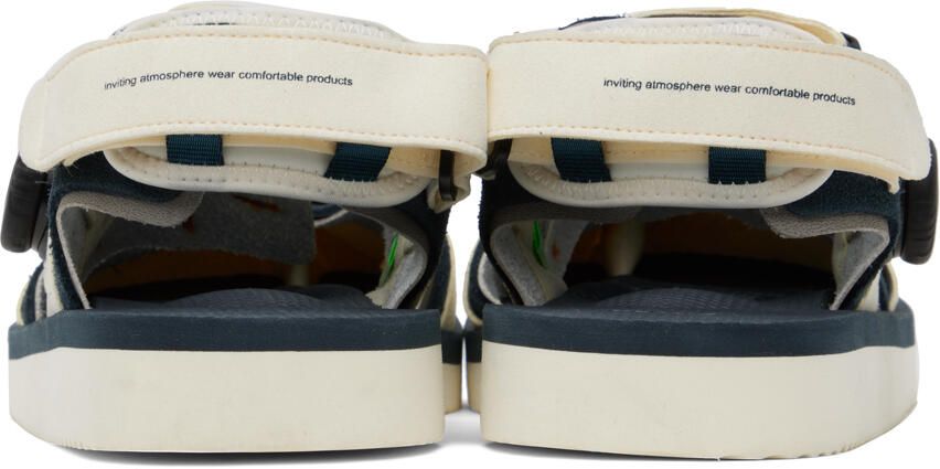 Suicoke Navy & Off-White HAKU-ab Sandals