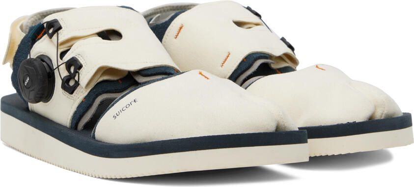 Suicoke Navy & Off-White HAKU-ab Sandals - Picture 3