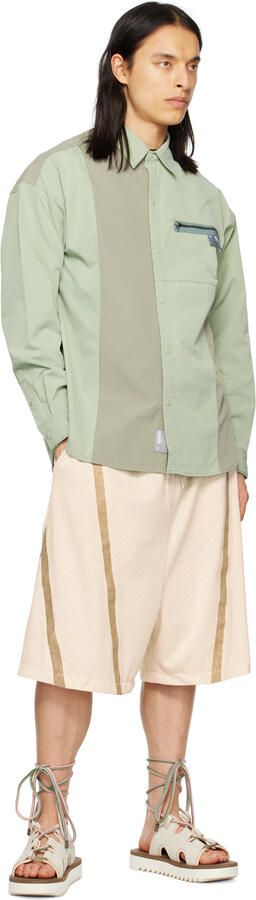 Suicoke Off-White & Brown RAY-ab Sandals - Picture 9