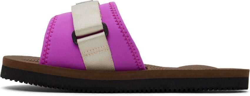 Suicoke Pink & Off-White PADRI sandals - Picture 3