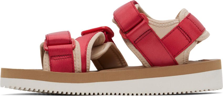 Suicoke Red & Off-White KISEE-V Sandals - Picture 3
