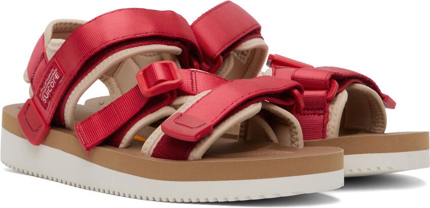 Suicoke Red & Off-White KISEE-V Sandals - Picture 2