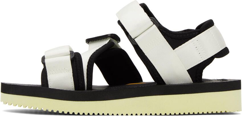 Suicoke White & Black KISEE-V Sandals - Picture 3