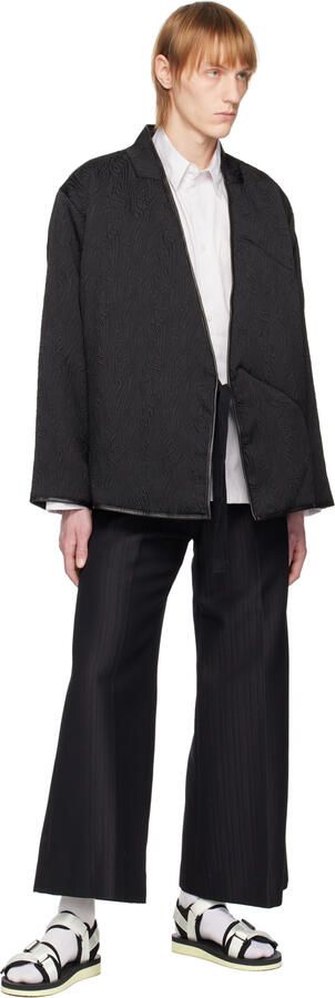 Suicoke White & Black KISEE-V Sandals - Picture 4