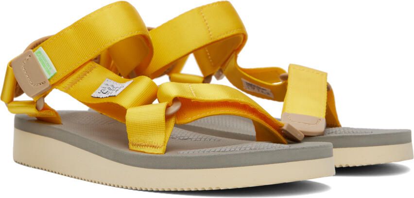 Suicoke Yellow & Beige DEPA-Cab Sandals - Picture 5