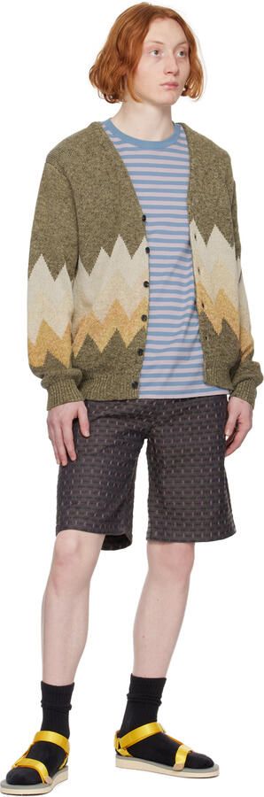 Suicoke Yellow & Beige DEPA-Cab Sandals - Picture 7