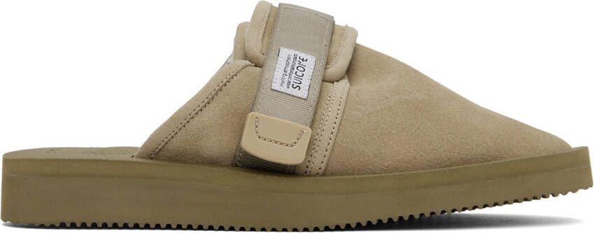 Suicoke Taupe ZAVO-Mab Slippers - Picture 5
