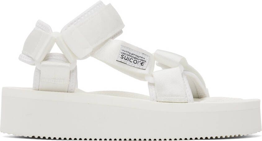 Suicoke White DEPA-2PO Sandals - Picture 4