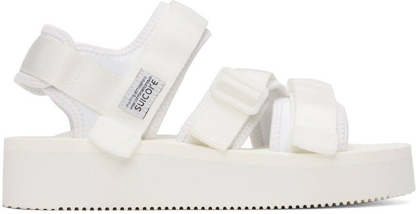 Suicoke White KISEE-PO Sandals - Picture 5