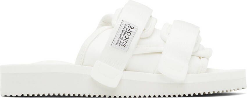 Suicoke White MOTO-Cab Sandals