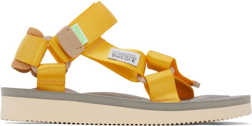 Suicoke Yellow & Beige DEPA-Cab Sandals - Picture 3