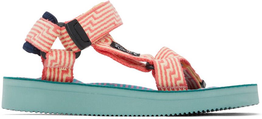 Suicoke Yellow & Pink DEPA-JC01 Sandals - Picture 3