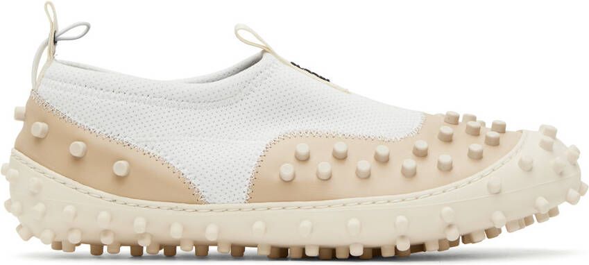 SUNNEI SSENSE Exclusive White & Beige 1000CHIODI Sneakers - Picture 5