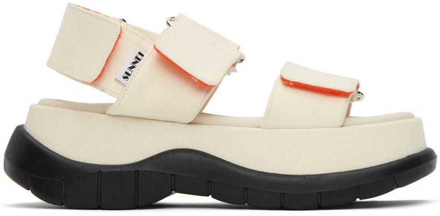SUNNEI SSENSE Exclusive White Platform Sandals - Picture 5