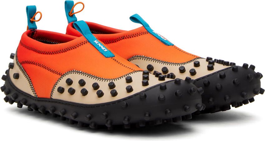SUNNEI SSENSE Exclusive Orange & Beige 1000CHIODI Sneakers - Picture 2