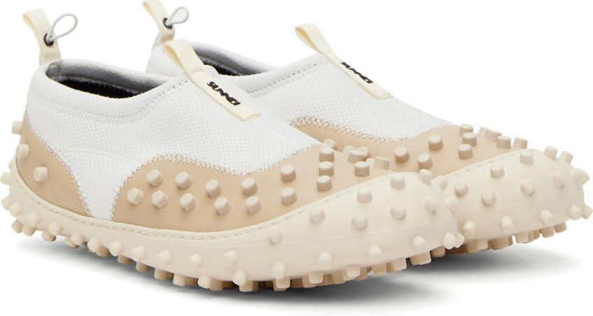 SUNNEI SSENSE Exclusive White & Beige 1000CHIODI Sneakers - Picture 2