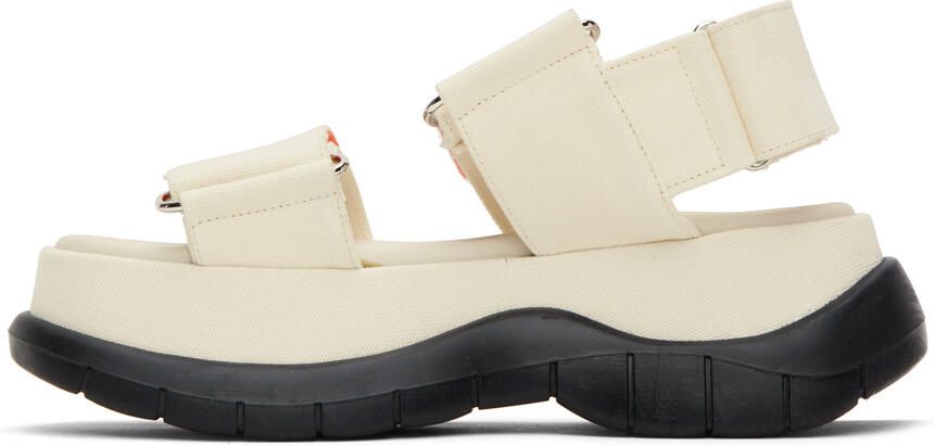 SUNNEI SSENSE Exclusive White Platform Sandals - Picture 3