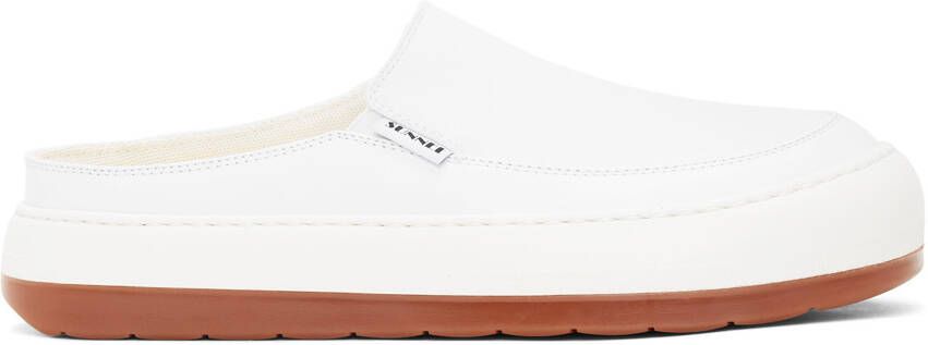 SUNNEI White Leather Dreamy Sabot Sneakers - Picture 5