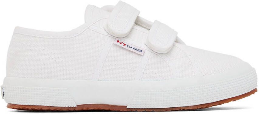 Superga Kids White Classic Velcro Sneakers